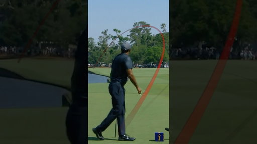 Tiger and the 18th tee at THE PLAYERS 🖼️