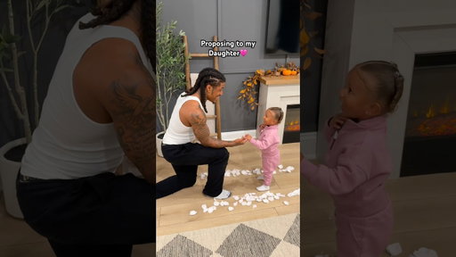 Proposing to my daughter🩷 #shorts #daddysgirl #daughter #dad #agandana #girldad
