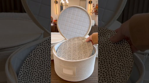 Best way to store your dinnerware! #storagesolutions #home #amazonfinds #organizedhome #organization