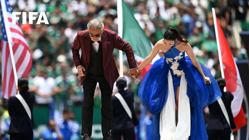 Andrea Bocelli, David Guetta and EJAE perform Official FIFA World Cup 2026 Anthem 'DNA'