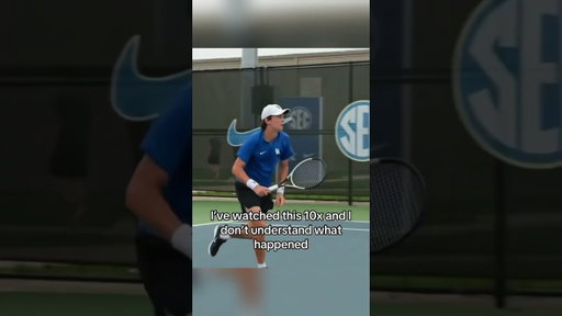 Seriously what happened here? #tennis #trickshot #crazy #shorts