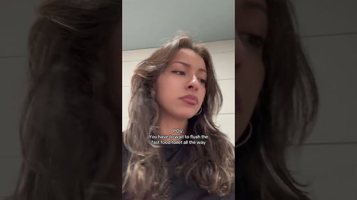 Do you flush all the way? #amycarreon #ayymay #skit #pov #comedy #funny #relatable
