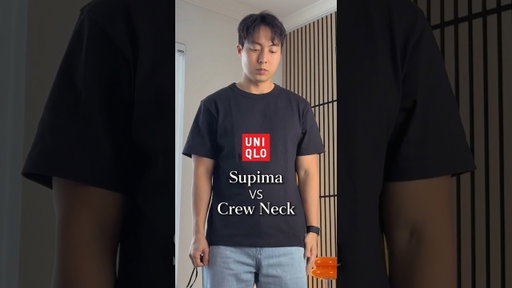 UNIQLO Supima vs Crew Neck comparison #mensfashion