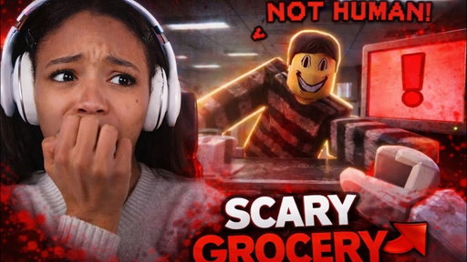 I Worked the Night Shift at a HAUNTED Grocery Store in Roblox… 😱