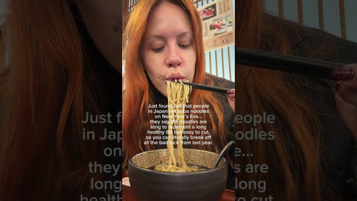 I just found out Japan has a noodle tradition that literally cuts off bad luck before the new year