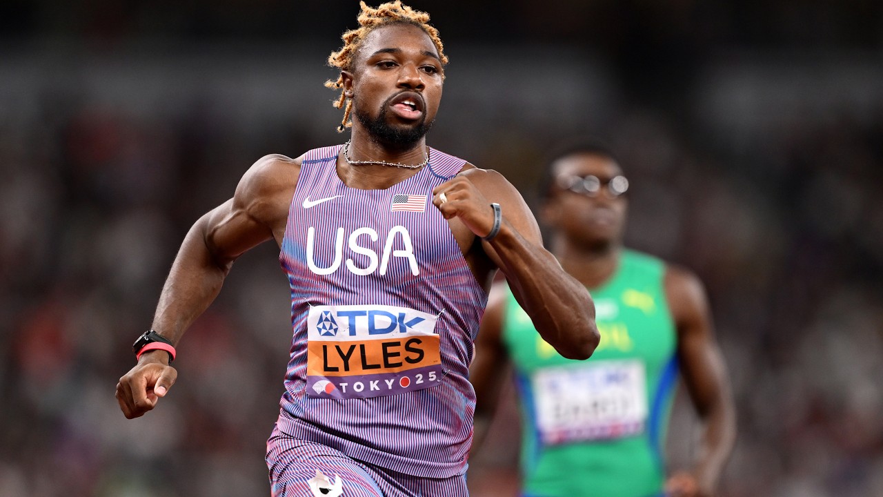 Men's 100m featuring Olympic champion Noah Lyles at Golden Grand Prix | #CBCSports
