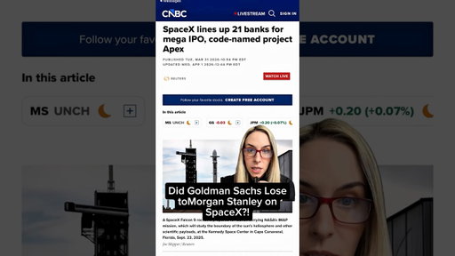 Did Goldman Sachs Just Lose SpaceX IPO to Morgan Stanley? Key Clues