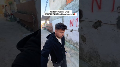 PORTUGAL’S MOST DANGEROUS NEIGHBOURHOODS! 🇵🇹 #travel #portugal #lisbon #viral #favela #travelvlog