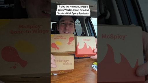 Trying the New McDonald's McSpicy Sandwich, Bone-In Wings, & Hand Breaded McCrispy Tenders #eating