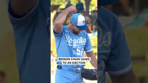 Pitcher’s broken chain makes a coach angry