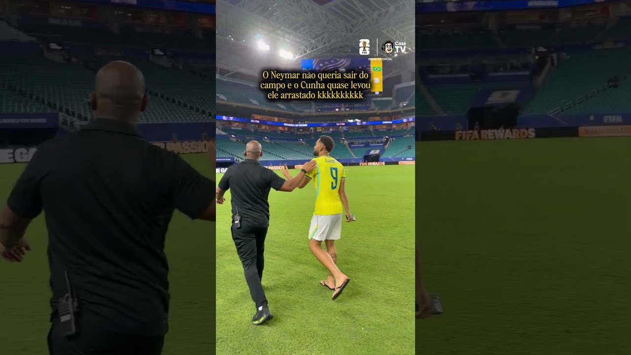 E NO FINAL O NEYMAR DEU A FUGA NO MATHEUS CUNHA E NOS SEGURANÇAS KKKKKKKKKKKKKKKK 🤣🤣🤣