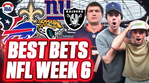 Best Bets NFL Week 6: Game Picks, 6 Leg Parlay, $500 TD Scorer
