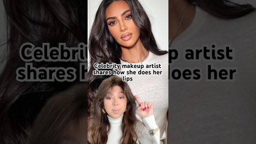 Celebrity makeup artist Ash K Holm shows how beauty hack - lip contour  on the Kardashians #makeup