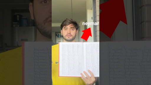 Quantas vezes eu escrevo Neymar até a caneta acabar?