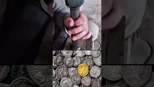 How coins were made 1000 Years Ago #shorts