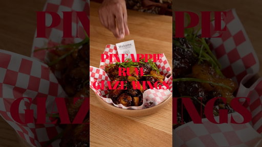 Sticky Pineapple Rum Glaze wings! man listen guys these are so fire and oven baked , link in bio!