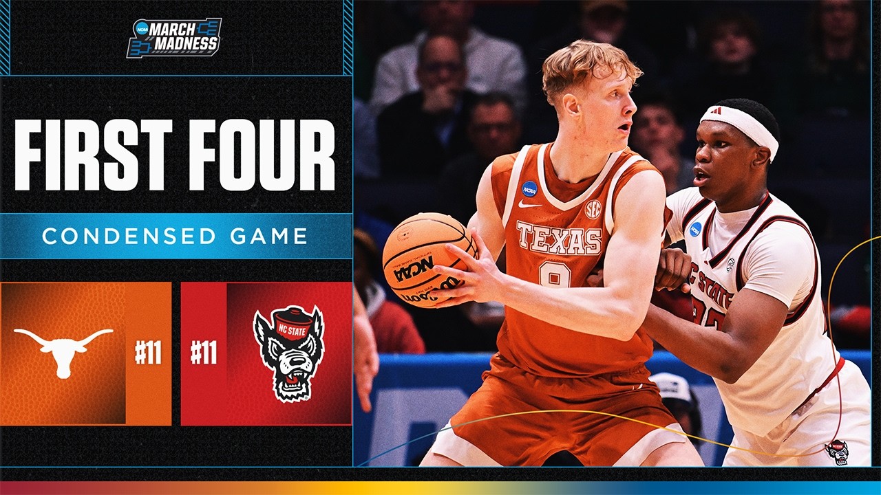 Texas vs. NC State - First Four NCAA tournament extended highlights