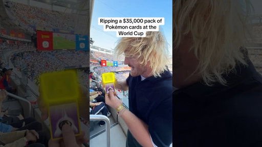 OPENING A $35,000 POKEMON PACK AT THE WORLD CUP 🎉