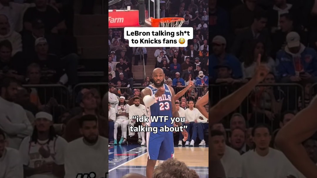LeBron was BEEFING with Knicks fans🗣