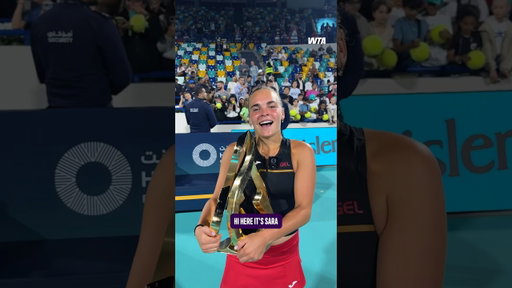 What it means to Sara Bejlek to win her maiden WTA title 💫 #WTA #Tennis #MubadalaAbuDhabiOpen