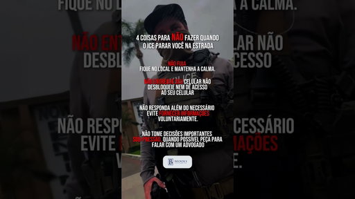 🚗 Foi parado pelo ICE na estrada? NUNCA cometa estes 4 erros!