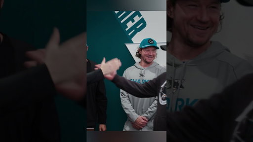 Macklin Celebrini presented with the C.  #sharks #hockey #macklincelebrini