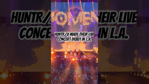 'KPop Demon Hunters' trio HUNTR/X Made Their Live Concert Debut In L.A.