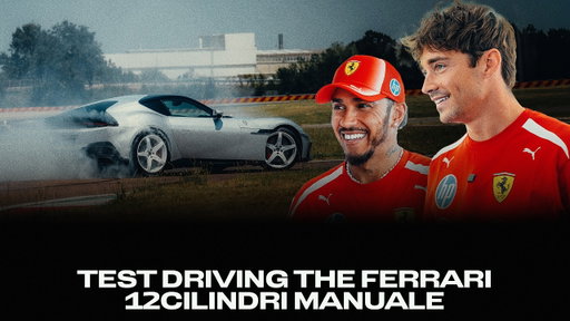 @charles_leclerc & @lewishamilton take the Ferrari 12Cilindri Manuale for a spin