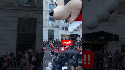 my day carrying a balloon in the parade