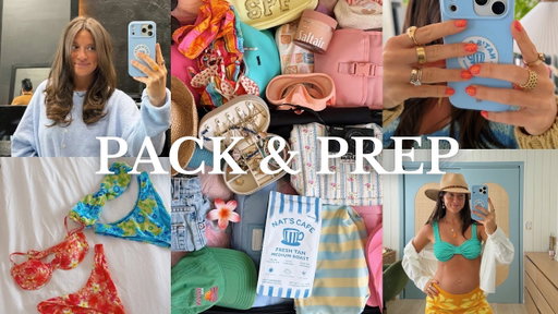 pack and prep for my tropical spring break!!