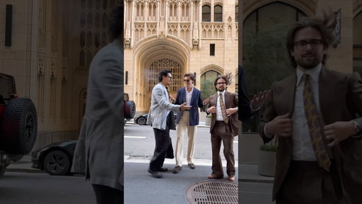 When the best dressed run into each other…. #mensfashion #mensstyle