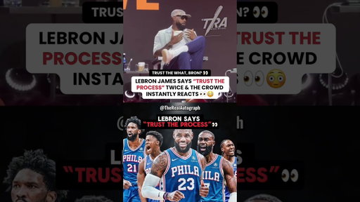 🗣️ “Trusting the process,” TWICE? Uh oh 👀😳 #lebronjames #lebron #76ers #philadelphia76ers #NBA