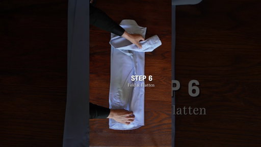 How to pack your dress shirt when traveling. #packingtips #traveltips #foldingtips