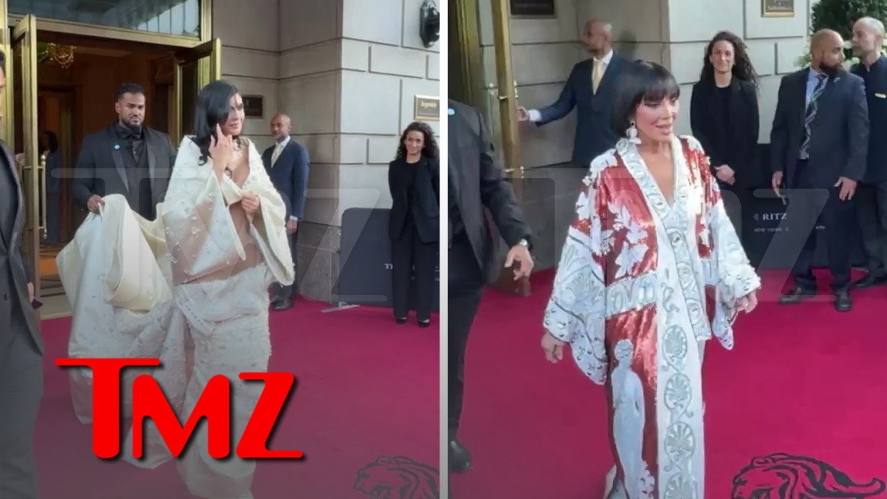 Kris and Kylie Jenner Leave Hotel Ahead of Met Gala Arrival | TMZ