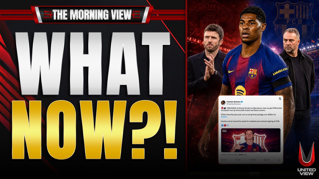 BARCA PAY €80M FOR GORDON… BUT NOT €30M FOR RASHFORD?! | Man Utd News