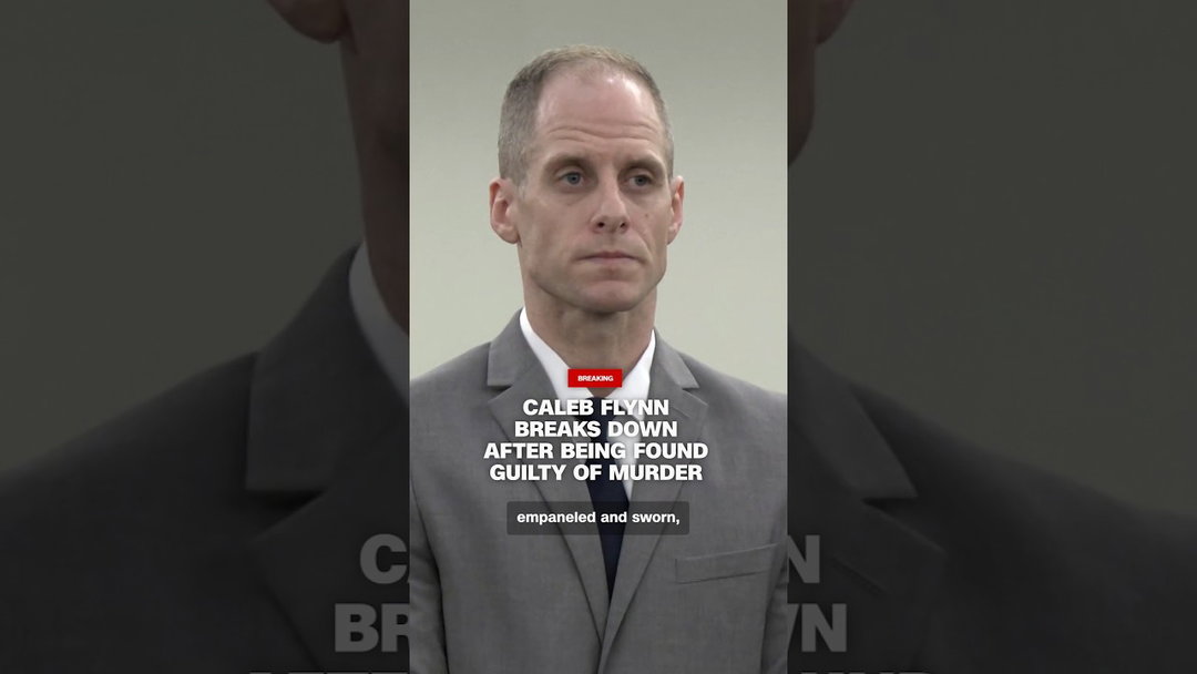 Caleb Flynn breaks down after being found guilty of murder
