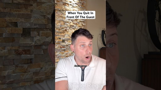 When You Quit In Front Of The Guest #hotel #quit #customer #shorts