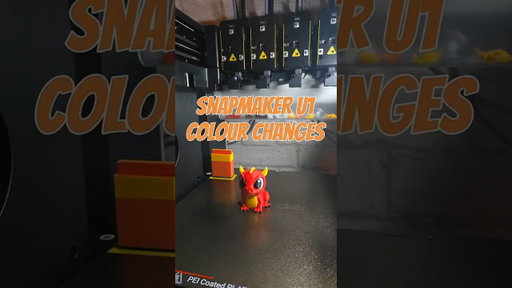 Watch how fast the Snapmaker U1 changes colour