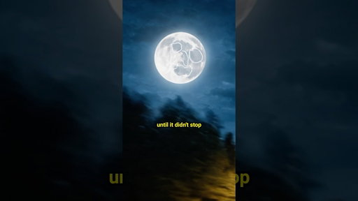 The moon would follow me on roadtrips…