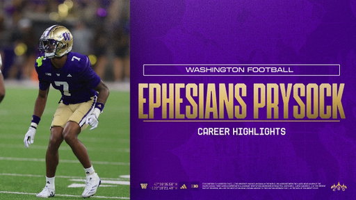 Ephesians Prysock Career Highlights: Washington Football