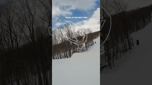 Can you stop the video to line Zeb Powell up in the terrain park at Tremblant?
