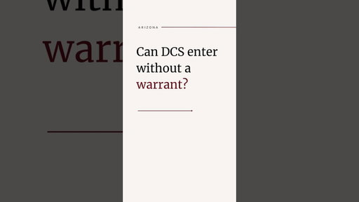 Can DCS enter your home without a warrant? Short answer: No. #dcsinvestigation #parentalrights
