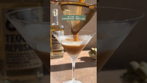 818 Tequila Olive Oil Espresso Martini 🍸