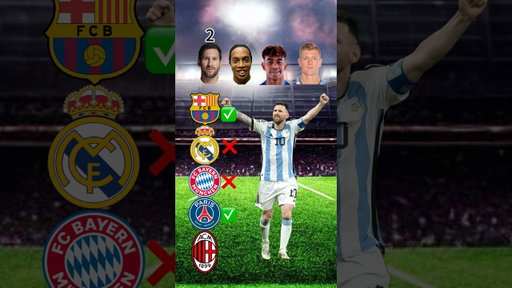 L.Messi vs Ronaldinho vs Yamal vs Kroos-Clubs History🤯🔥#short #football #ronaldo #messi #neymar