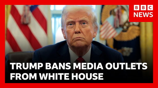 Trump bans CNN and Politico from White House | BBC News