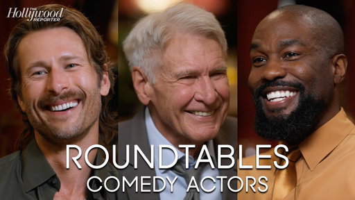 Glen Powell, Harrison Ford, Owen Wilson, Riz Ahmed & More at the THR Comedy Actor Roundtable