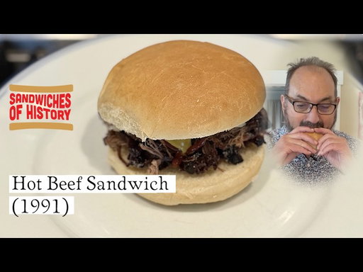 Hot Beef Sandwich (1991) on Sandwiches of History⁣