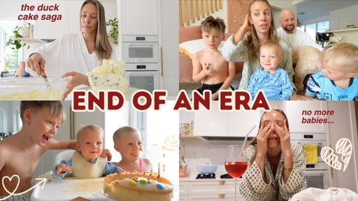 saying goodbye to this chapter...1st birthday, hair loss & cake disaster VLOG