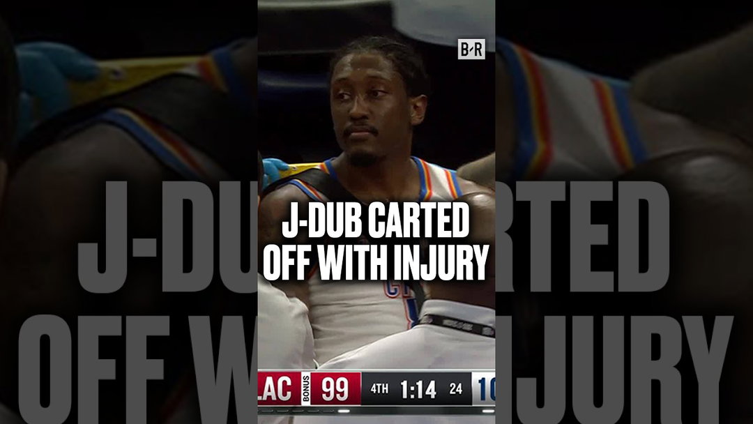 Jalen Williams was carted off after an apparent leg injury