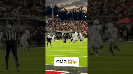 QB takes two defenders ankles😱🤯 #highschoolfootball #highlights #shorts